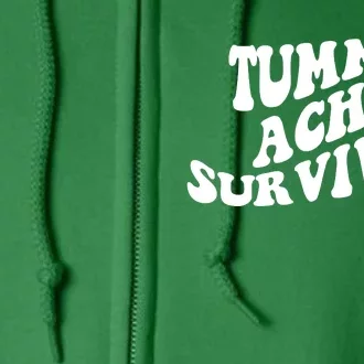 Tummy Ache Survivor Retro Full Zip Hoodie