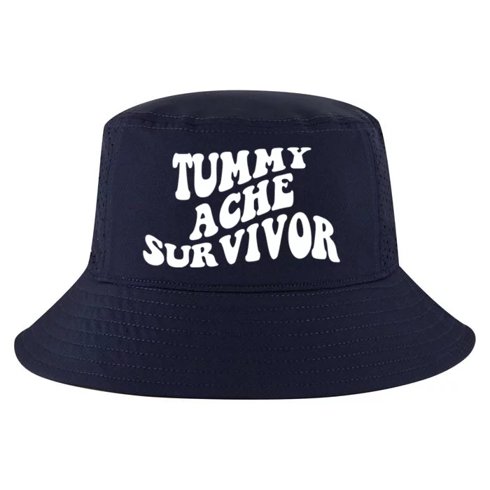 Tummy Ache Survivor Retro Cool Comfort Performance Bucket Hat