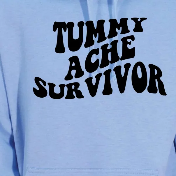 Tummy Ache Survivor Retro Unisex Surf Hoodie