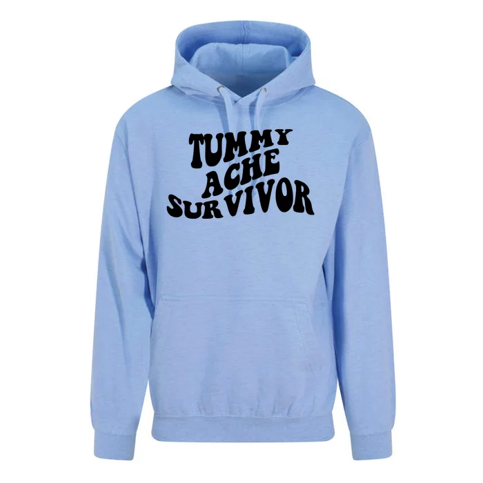 Tummy Ache Survivor Retro Unisex Surf Hoodie