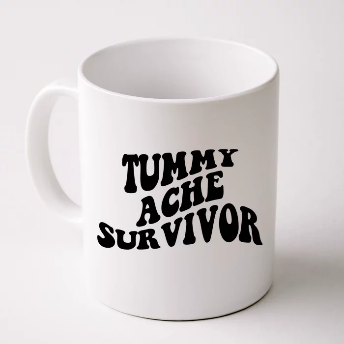 Tummy Ache Survivor Retro Front & Back Coffee Mug