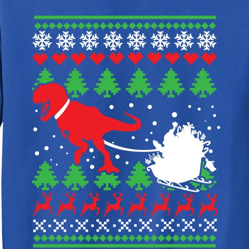 Trex And Santa Funny Christmas Dinosaurs T Rex Dino Funny Gift Sweatshirt