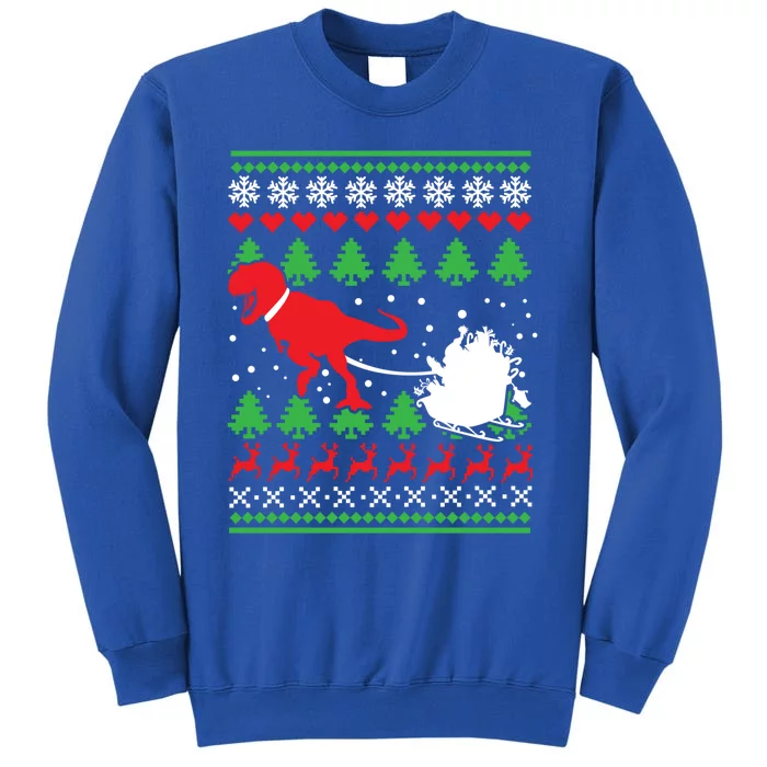 Trex And Santa Funny Christmas Dinosaurs T Rex Dino Funny Gift Sweatshirt