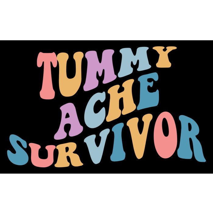 Tummy Ache Survivor Colorful Retro Bumper Sticker