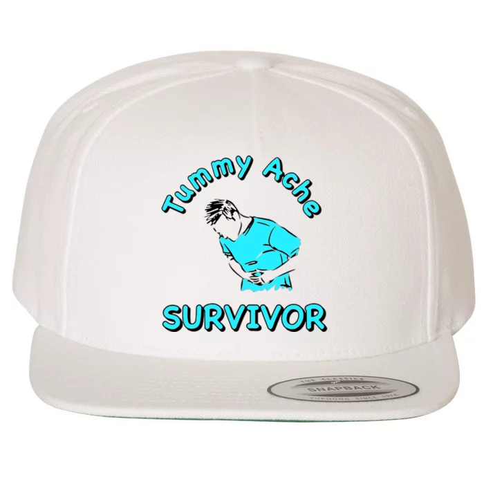 Tummy Ache Survivor Wool Snapback Cap