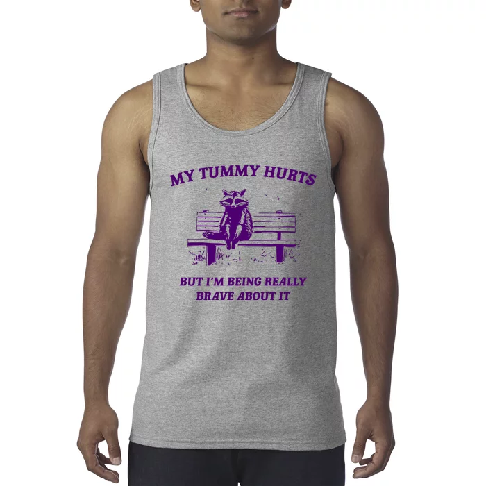 Tummy Ache Survivor Retro 90s Tank Top