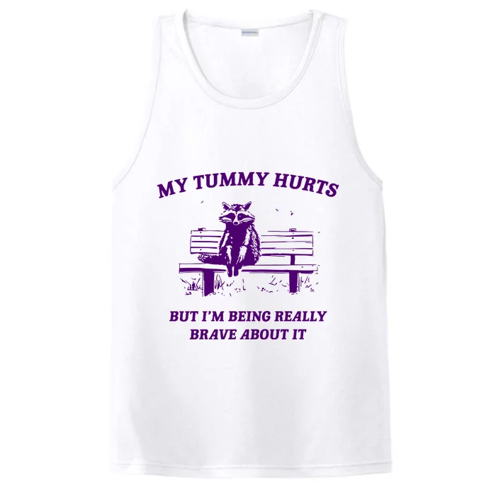 Tummy Ache Survivor Retro 90s Performance Tank