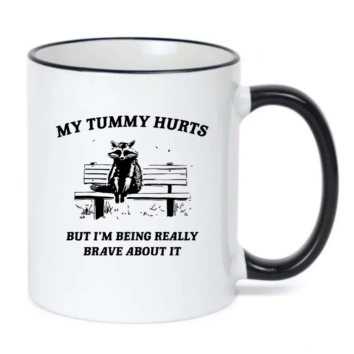 Tummy Ache Survivor Retro 90s Black Color Changing Mug