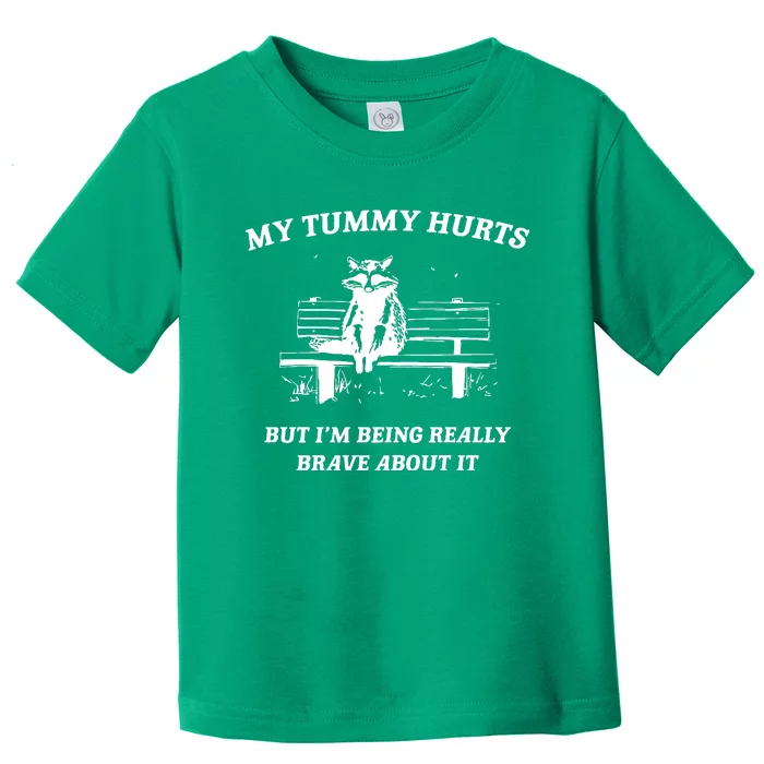 Tummy Ache Survivor Retro 90s Toddler T-Shirt