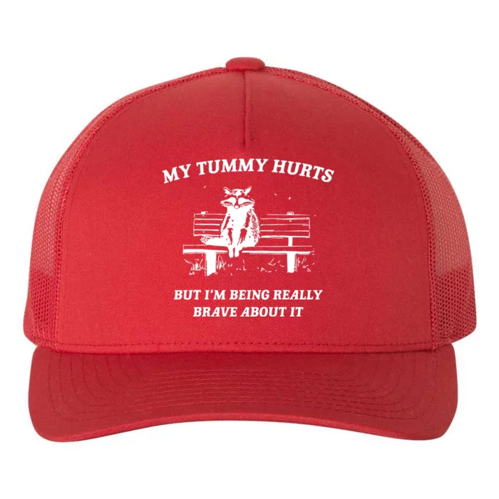 Tummy Ache Survivor Retro 90s Yupoong Adult 5-Panel Trucker Hat