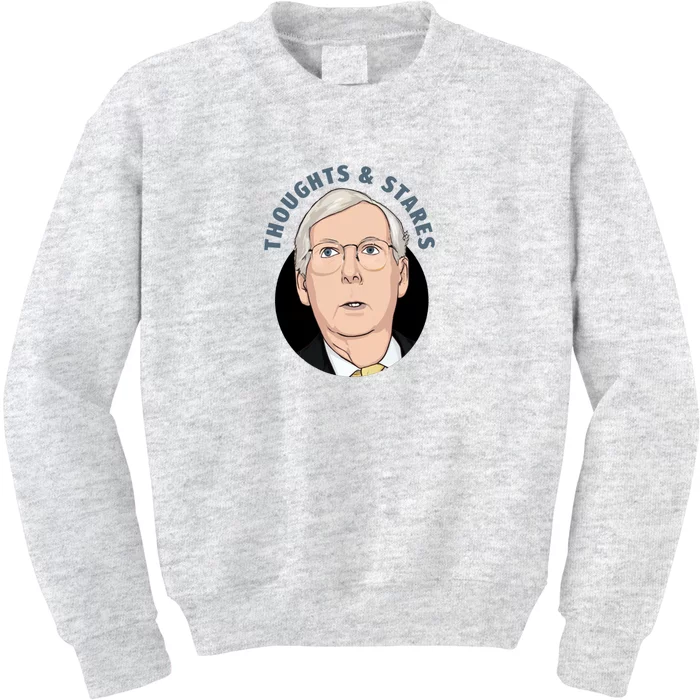 Thoughts And Stares Mitch Mcconnell Kids Sweatshirt