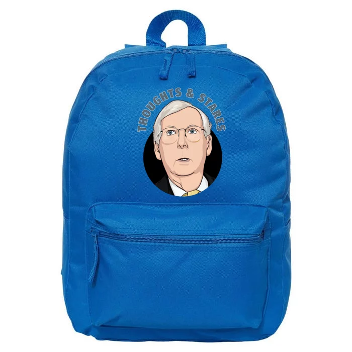 Thoughts And Stares Mitch Mcconnell 16 in Basic Backpack