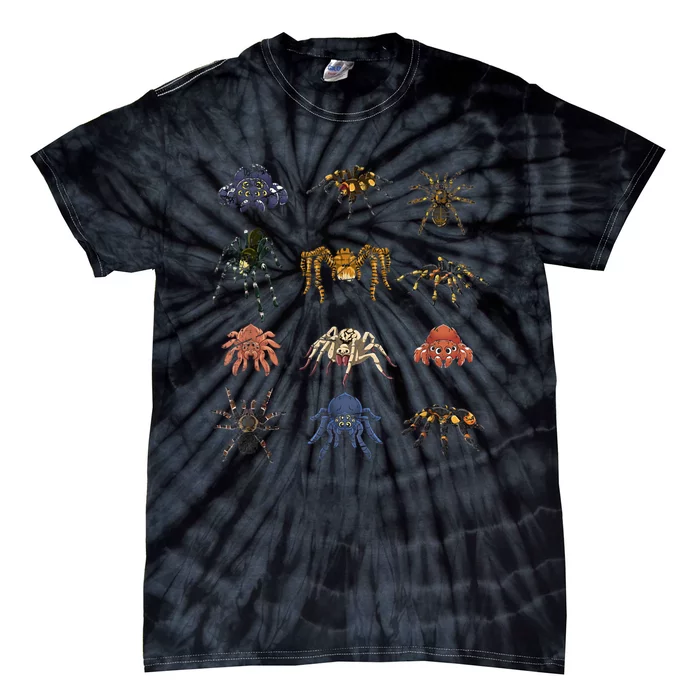 Tarantula Arthropod Spooky Halloween Arachnid Spider Tie-Dye T-Shirt