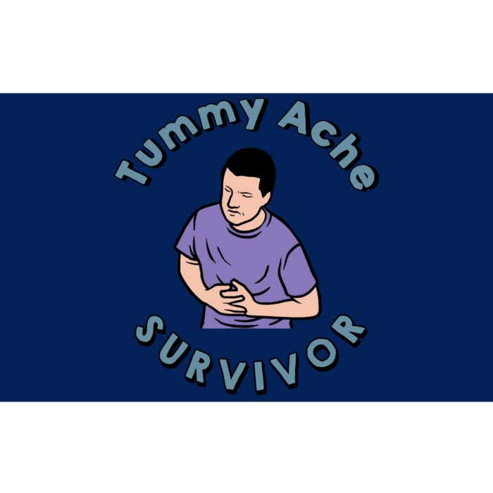 Tummy Ache Survivor Funny Tummy Ache Joke Bumper Sticker