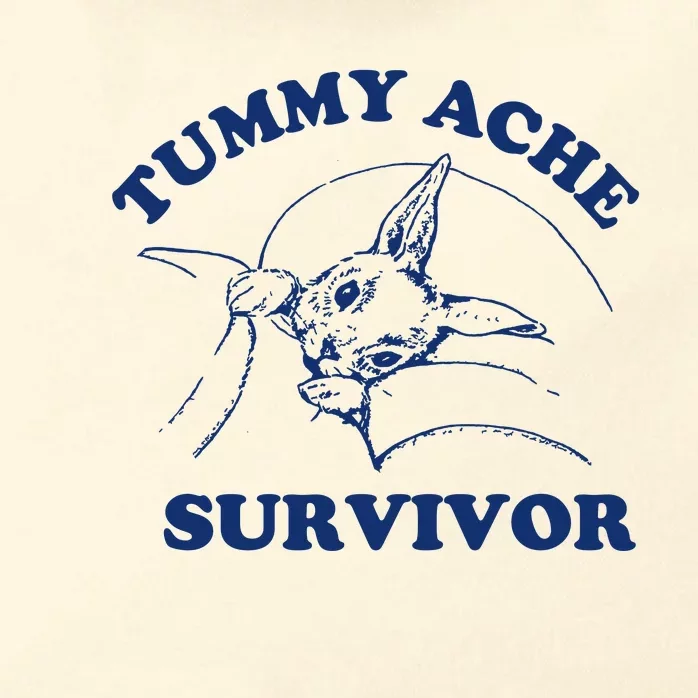 Tummy Ache Survivor Zip Tote Bag