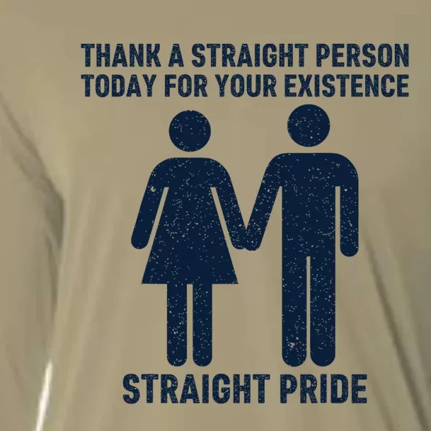 Thank A Straight Person Today For Your Existence Straight Cooling Performance Long Sleeve Crew