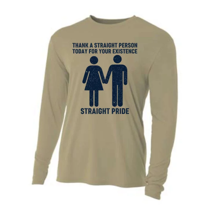 Thank A Straight Person Today For Your Existence Straight Cooling Performance Long Sleeve Crew