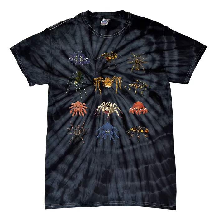 Tarantula Arthropod Spooky Halloween Gift Arachnid Spider Tie-Dye T-Shirt