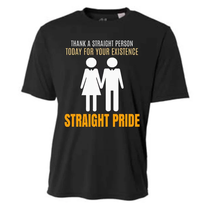 Thank A Straight Person Today For Your Existence Cooling Performance Crew T-Shirt