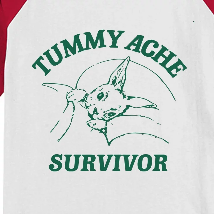 Tummy Ache Survivor Tummy Ache Kids Colorblock Raglan Jersey