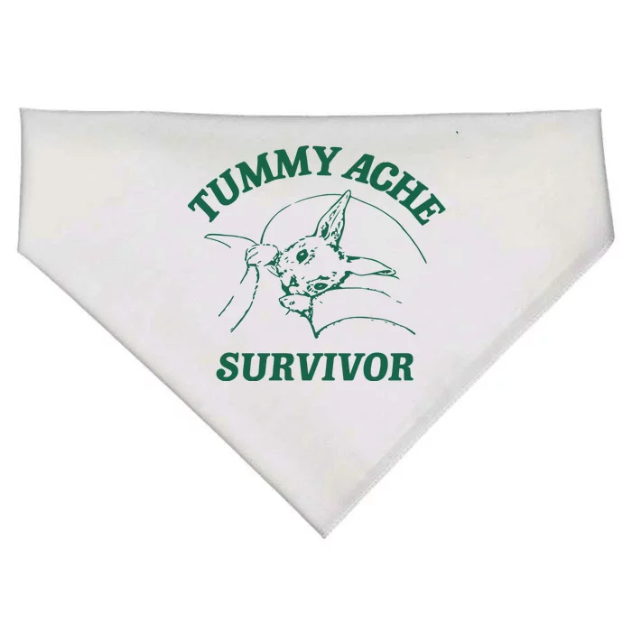 Tummy Ache Survivor Tummy Ache USA-Made Doggie Bandana