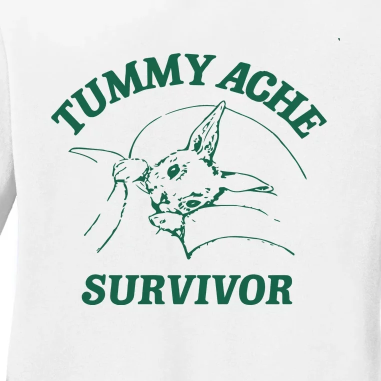 Tummy Ache Survivor Tummy Ache Ladies Long Sleeve Shirt