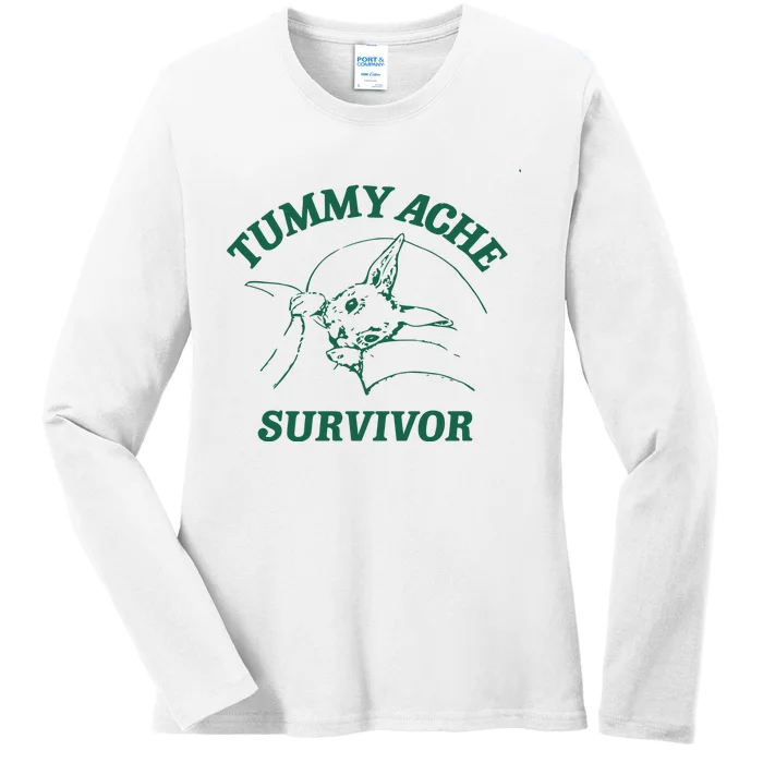 Tummy Ache Survivor Tummy Ache Ladies Long Sleeve Shirt