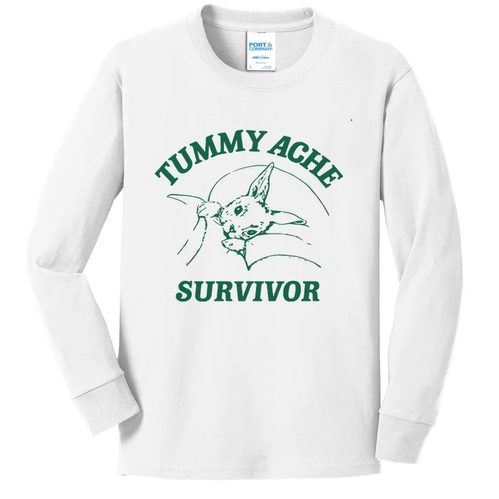 Tummy Ache Survivor Tummy Ache Kids Long Sleeve Shirt