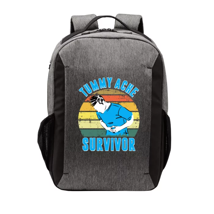 Tummy Ache Survivor Funny Vintage Vector Backpack