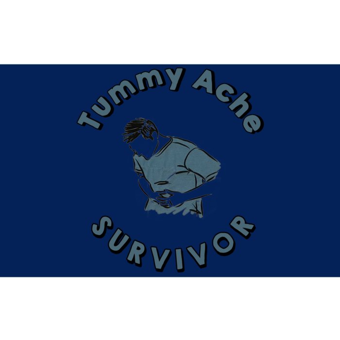 Tummy Ache Survivor Funny Tummy Ache Joke Bumper Sticker