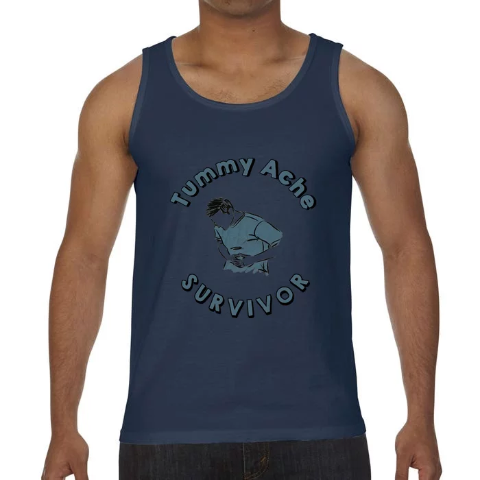 Tummy Ache Survivor Funny Tummy Ache Joke Comfort Colors® Tank Top