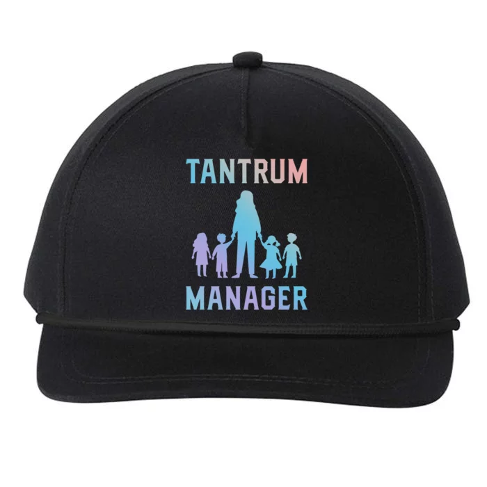 Tantrum Ager Sitting Job Profession Sitter Gift Snapback Five-Panel Rope Hat