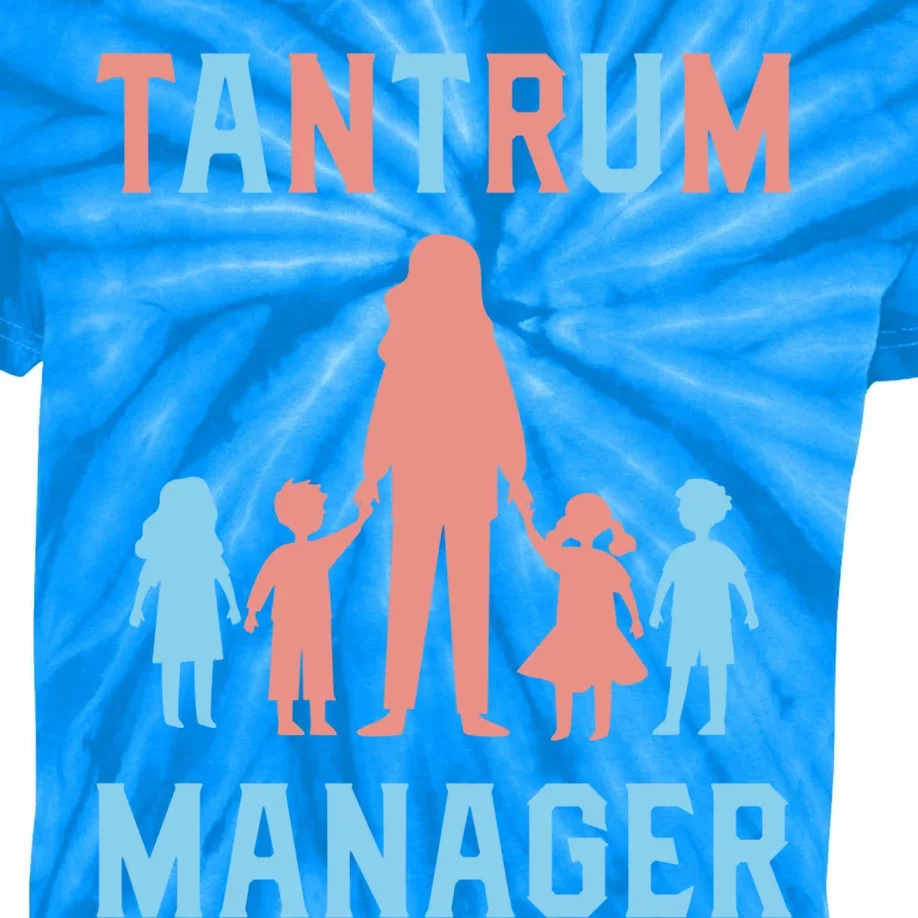 Tantrum Ager Sitting Job Profession Sitter Gift Kids Tie-Dye T-Shirt