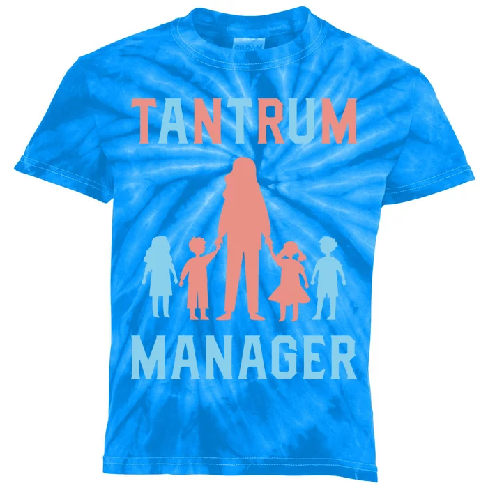 Tantrum Ager Sitting Job Profession Sitter Gift Kids Tie-Dye T-Shirt