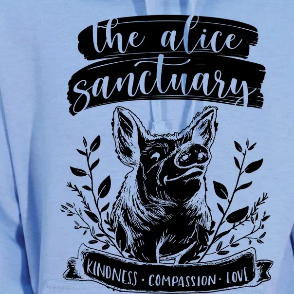 The Alice Sanctuary Kindness Compassion Love Unisex Surf Hoodie