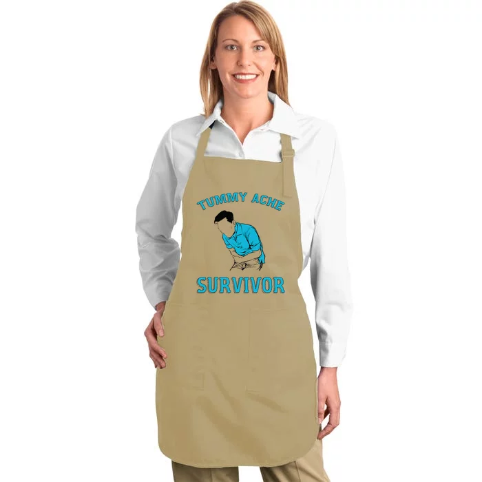 Tummy Ache Survivor Full-Length Apron With Pocket