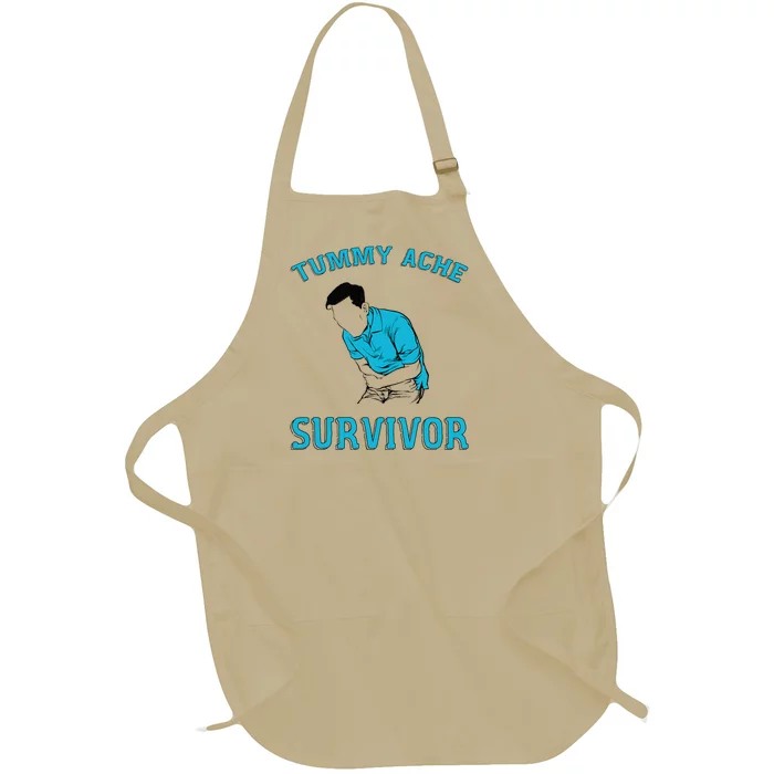 Tummy Ache Survivor Full-Length Apron With Pocket