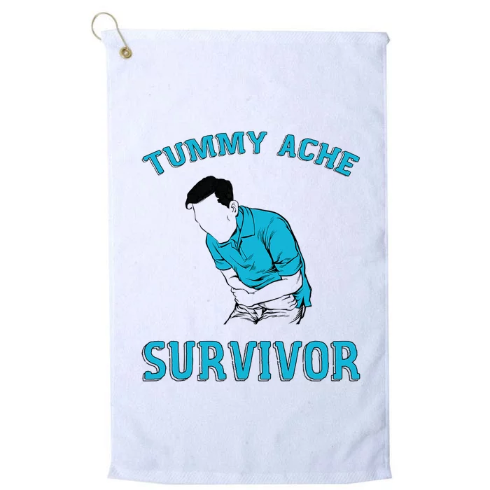 Tummy Ache Survivor Platinum Collection Golf Towel