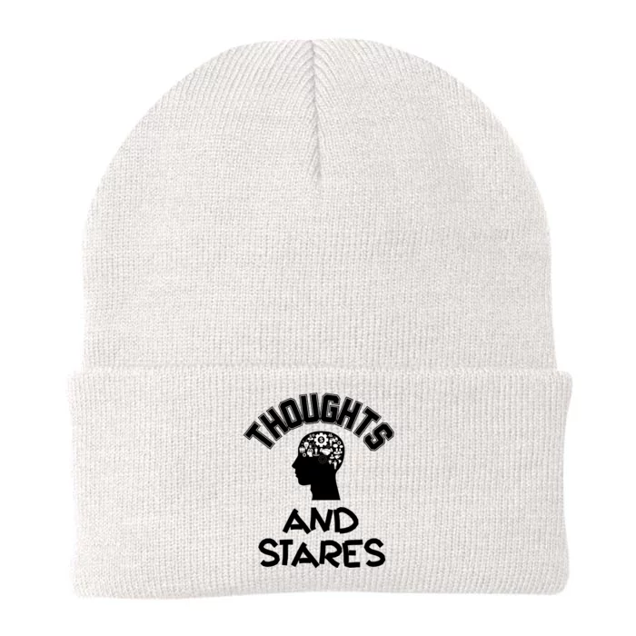 Thoughts And Stares Knit Cap Winter Beanie