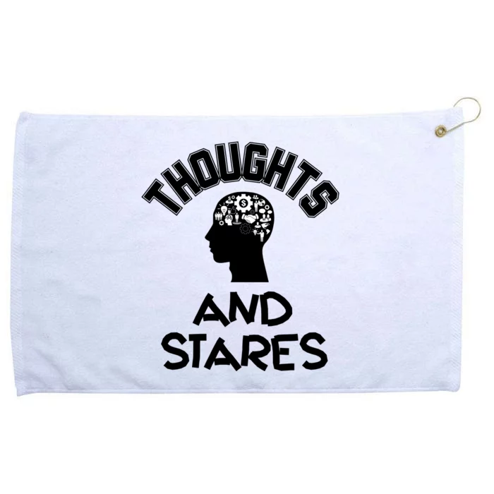 Thoughts And Stares Grommeted Golf Towel