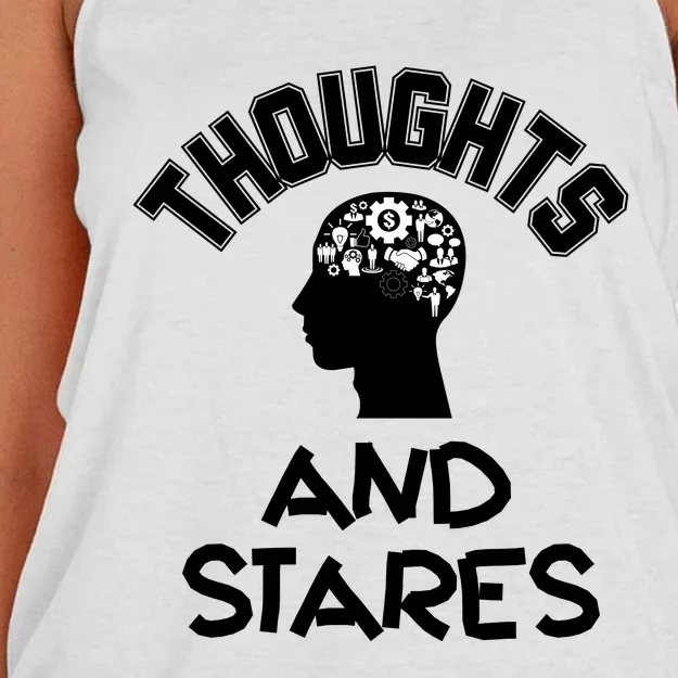 Thoughts And Stares Women's Knotted Racerback Tank