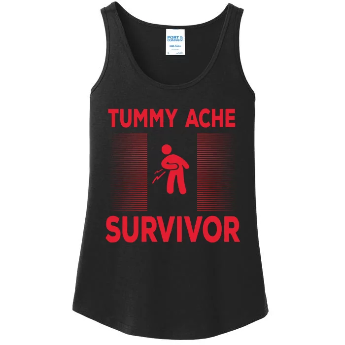 Tummy Ache Survivor Hilarious Tummy AcheTummy Ache Ladies Essential Tank