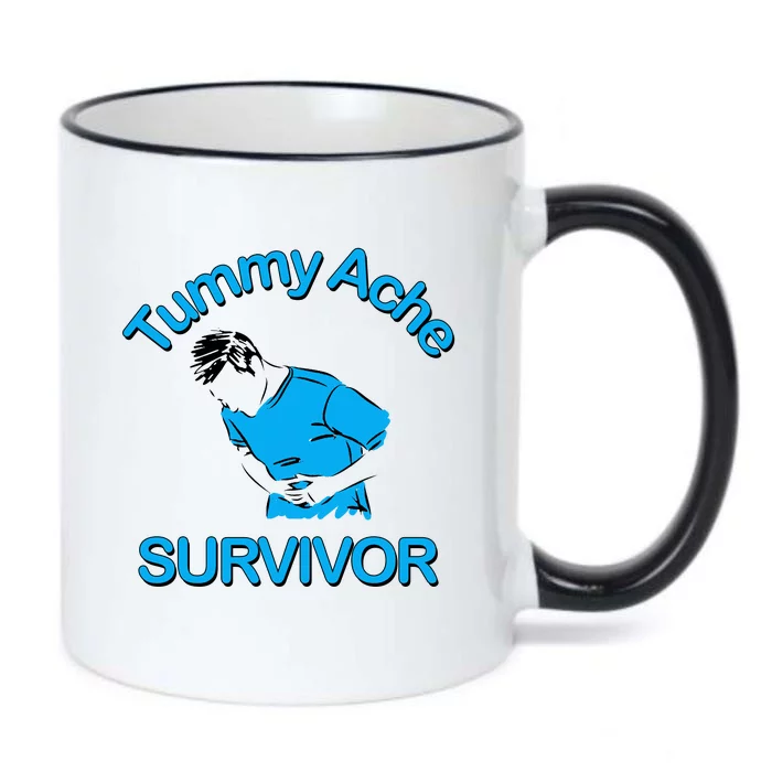 Tummy Ache Survivor Black Color Changing Mug