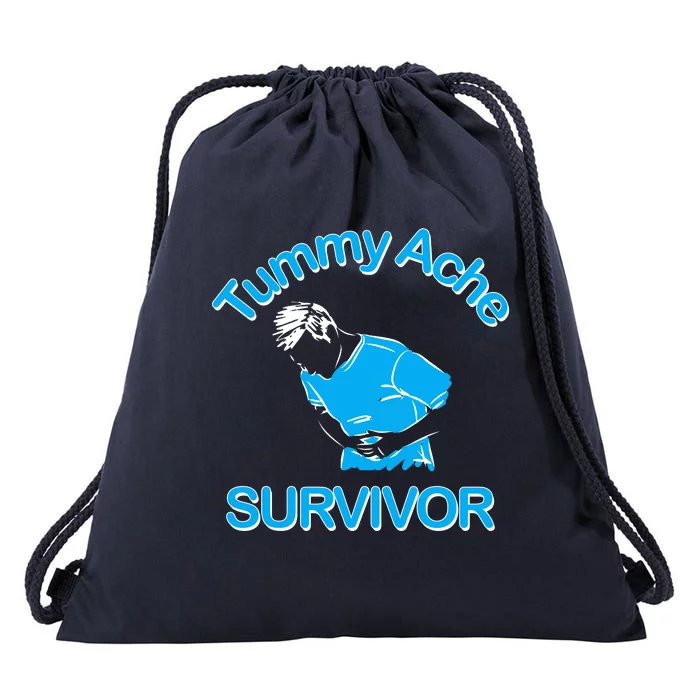 Tummy Ache Survivor Drawstring Bag