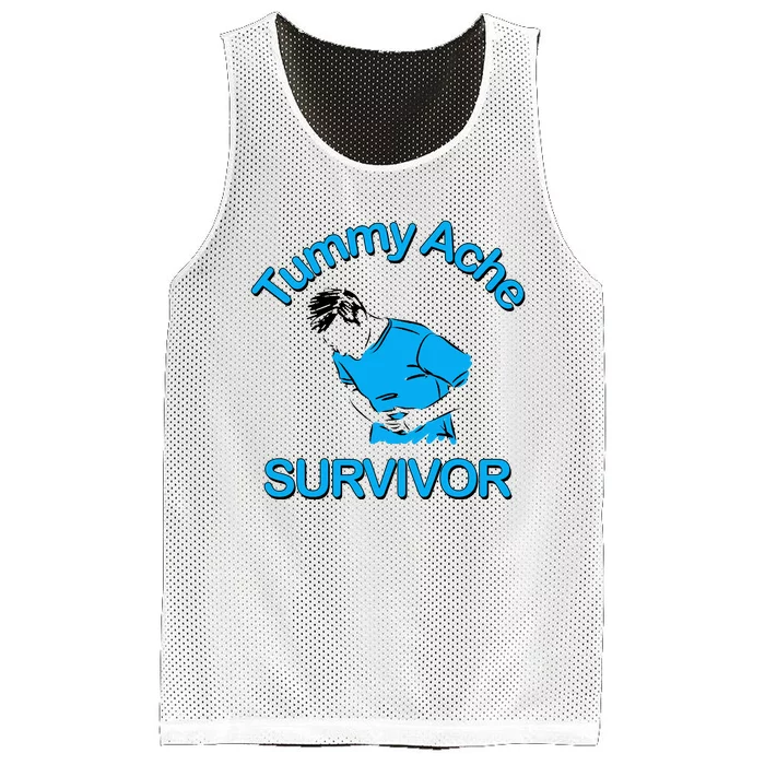 Tummy Ache Survivor Mesh Reversible Basketball Jersey Tank