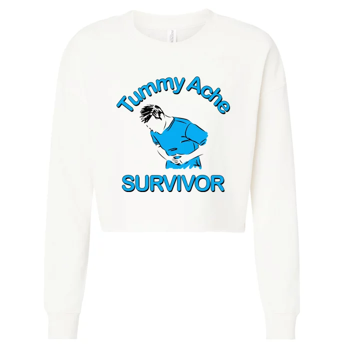 Tummy Ache Survivor Cropped Pullover Crew