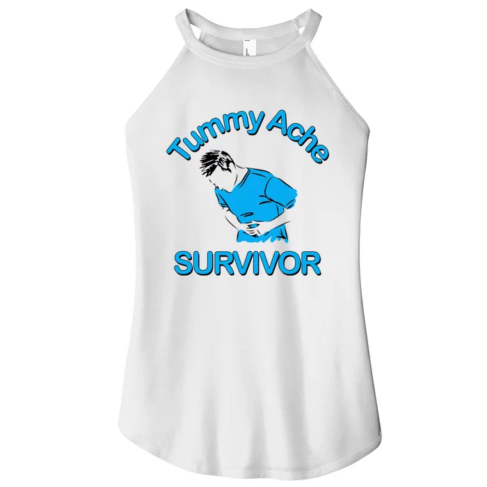 Tummy Ache Survivor Women’s Perfect Tri Rocker Tank