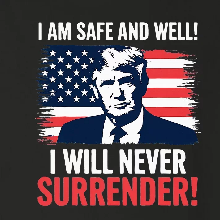 Trump After Shooting Incident I Will Never Surrender! Toddler Long Sleeve Shirt