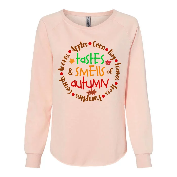 Tastes And Smells Of Autumn Womens California Wash Sweatshirt