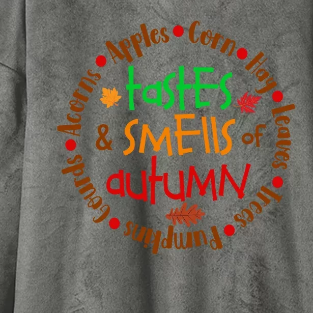 Tastes And Smells Of Autumn Hooded Wearable Blanket